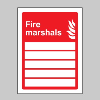 Fire Marshals (Space for 5 People) - TESTTTTT!!!!! Fire Marshals (Space for 5 People) - TESTTTTT!!!!!