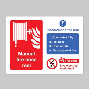 Manual Fire Hose Reel with Instructions for Use - TESTTTTT!!!!! 