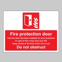 Fire Protection Door Do Not Obstruct - TESTTTTT!!!!! 