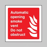 Automatic Opening Smoke Vent - Do Not Obstruct - TESTTTTT!!!!! 