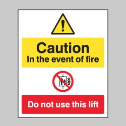 Caution - in the Event of Fire - Do Not Use this Lift - TESTTTTT!!!!! 