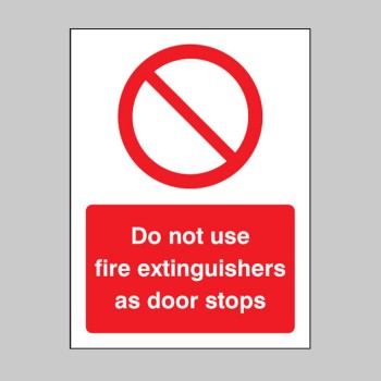 Do Not Use Fire Extinguishers As Door Stops - TESTTTTT!!!!! 