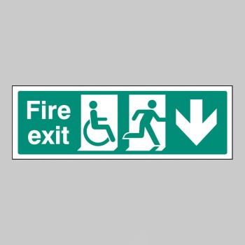 Disabled Fire Exit - Arrow Down - TESTTTTT!!!!! 