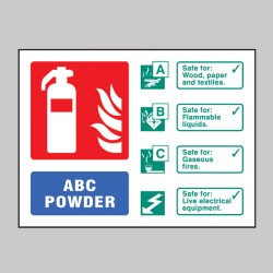 ABC Dry Powder Extinguisher Identification Sign - TESTTTTT!!!!! ABC Dry Powder Extinguisher Identification Sign - TESTTTTT!!!!!