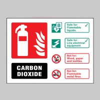 CO2 Carbon Dioxide Extinguisher Identification Sign - TESTTTTT!!!!! CO2 Carbon Dioxide Extinguisher Identification Sign - TESTTTTT!!!!!