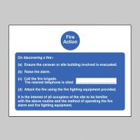 Fire Action - Caravan Sign - TESTTTTT!!!!! 