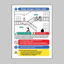 Keep Escape Routes Clear - Multiple Occupancy - TESTTTTT!!!!! Keep Escape Routes Clear - Multiple Occupancy - TESTTTTT!!!!!