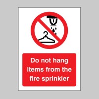 Do Not Hang Items from Fire Sprinkler  - TESTTTTT!!!!! 
