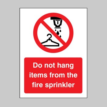 Do Not Hang Items from Fire Sprinkler - TESTTTTT!!!!! Do Not Hang Items from Fire Sprinkler - TESTTTTT!!!!!