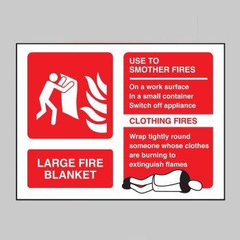 Large Fire Blanket - Extinguisher Identification - TESTTTTT!!!!! 