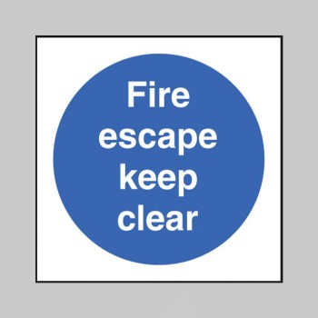 Fire Escape Keep Clear - TESTTTTT!!!!! Fire Escape Keep Clear - TESTTTTT!!!!!