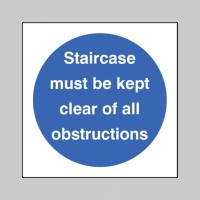 Staircase Must be Kept Clear of All Obstructions - TESTTTTT!!!!! 