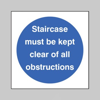 Staircase Must be Kept Clear of All Obstructions - TESTTTTT!!!!! Staircase Must be Kept Clear of All Obstructions - TESTTTTT!!!!!