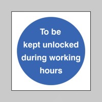 To be Kept Unlocked During Working Hours - TESTTTTT!!!!! 