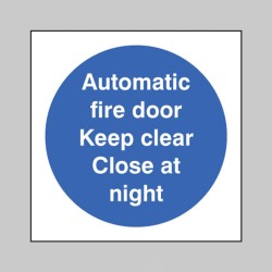 Automatic Fire Door Keep Clear Close At Night - TESTTTTT!!!!! Automatic Fire Door Keep Clear Close At Night - TESTTTTT!!!!!