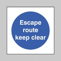 Escape Route - Keep Clear - TESTTTTT!!!!! Escape Route - Keep Clear - TESTTTTT!!!!!