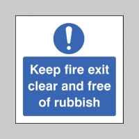 Keep Fire Exit Clear and Free of Rubbish - TESTTTTT!!!!! 