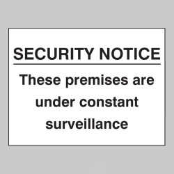 Security Notice these Premises Under Constant Surveillance - TESTTTTT!!!!! Security Notice these Premises Under Constant Surveillance - TESTTTTT!!!!!