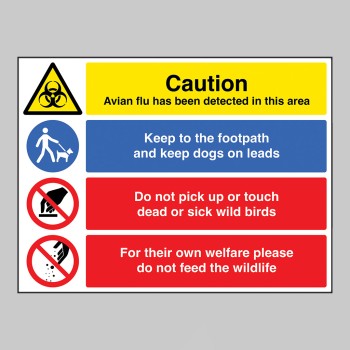 Caution - Avian flu - Keep dogs on leads - Do not touch wild birds - Do not feed wildlife - Multi-message - TESTTTTT!!!!! Caution - Avian flu - Keep dogs on leads - Do not touch wild birds - Do not feed wildlife - Multi-message - TESTTTTT!!!!!