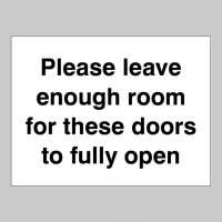 Please Leave Enough Room for these Doors to Fully Open - TESTTTTT!!!!! Please Leave Enough Room for these Doors to Fully Open - TESTTTTT!!!!!