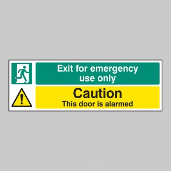 Exit for Emergency Use Only - Caution - Door Is Alarmed - TESTTTTT!!!!! Exit for Emergency Use Only - Caution - Door Is Alarmed - TESTTTTT!!!!!