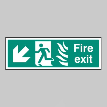 HTM Fire Exit - Arrow Down Left - TESTTTTT!!!!! HTM Fire Exit - Arrow Down Left - TESTTTTT!!!!!