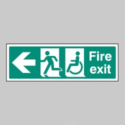 Disabled Fire Exit - Arrow Left - TESTTTTT!!!!! Disabled Fire Exit - Arrow Left - TESTTTTT!!!!!
