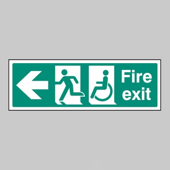 Disabled Fire Exit - Arrow Left - TESTTTTT!!!!! Disabled Fire Exit - Arrow Left - TESTTTTT!!!!!