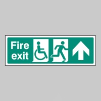 Disabled Fire Exit - Arrow Up / Straight On - TESTTTTT!!!!! Disabled Fire Exit - Arrow Up / Straight On - TESTTTTT!!!!!