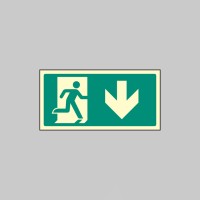 Intermediate Fire Exit Marker - Arrow Down - TESTTTTT!!!!! Intermediate Fire Exit Marker - Arrow Down - TESTTTTT!!!!!