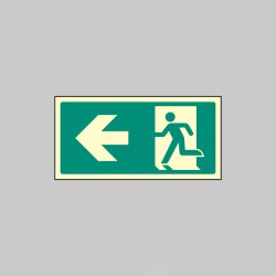 Intermediate Fire Exit Marker - Arrow Left - TESTTTTT!!!!! Intermediate Fire Exit Marker - Arrow Left - TESTTTTT!!!!!