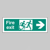 Inclusive Disabled Fire Exit Design - Arrow Right - TESTTTTT!!!!! Inclusive Disabled Fire Exit Design - Arrow Right - TESTTTTT!!!!!