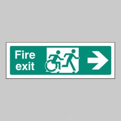 Inclusive Disabled Fire Exit Design - Arrow Right - TESTTTTT!!!!! Inclusive Disabled Fire Exit Design - Arrow Right - TESTTTTT!!!!!