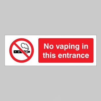 No Vaping in this Entrance - TESTTTTT!!!!! 