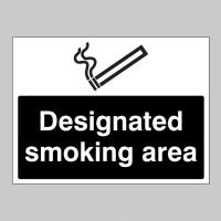 Designated Smoking Area (White / Black) - TESTTTTT!!!!! Designated Smoking Area (White / Black) - TESTTTTT!!!!!