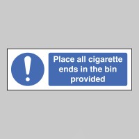 Place All Cigarette Ends in Bins Provided - TESTTTTT!!!!! Place All Cigarette Ends in Bins Provided - TESTTTTT!!!!!