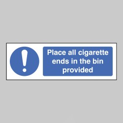 Place All Cigarette Ends in Bins Provided - TESTTTTT!!!!! Place All Cigarette Ends in Bins Provided - TESTTTTT!!!!!