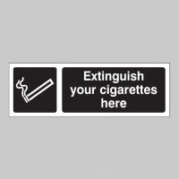 Extinguish Your Cigarettes Here (White / Black) - TESTTTTT!!!!! Extinguish Your Cigarettes Here (White / Black) - TESTTTTT!!!!!