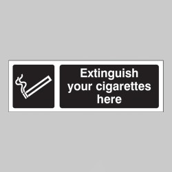 Extinguish Your Cigarettes Here (White / Black) - TESTTTTT!!!!! Extinguish Your Cigarettes Here (White / Black) - TESTTTTT!!!!!