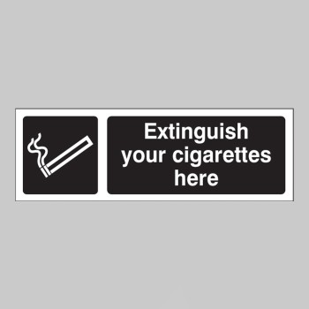 Extinguish Your Cigarettes Here (White / Black) - TESTTTTT!!!!! Extinguish Your Cigarettes Here (White / Black) - TESTTTTT!!!!!