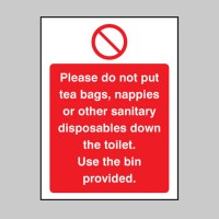 Please Do Not Put Tea Bags Etc Down Toilet Use Bins Provided - TESTTTTT!!!!! Please Do Not Put Tea Bags Etc Down Toilet Use Bins Provided - TESTTTTT!!!!!