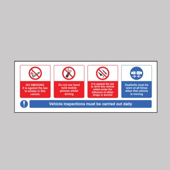 Vehicle Sticker - No Smoking - Mobile Phone - Drink / Drugs - Wear Seatbelt - TESTTTTT!!!!! Vehicle Sticker - No Smoking - Mobile Phone - Drink / Drugs - Wear Seatbelt - TESTTTTT!!!!!