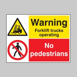 Warning - Forklift Trucks Operating - No Pedestrians - TESTTTTT!!!!! Warning - Forklift Trucks Operating - No Pedestrians - TESTTTTT!!!!!