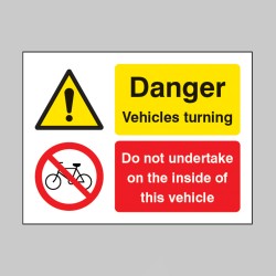 Do Not Undertake On the Inside of this Vehicle Danger - Vehicle Turning - TESTTTTT!!!!! 