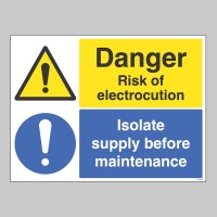 Danger - Electrocution Risk - Isolate Supply - TESTTTTT!!!!! Danger - Electrocution Risk - Isolate Supply - TESTTTTT!!!!!