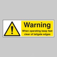 Warning - When Operating Keep Feet Clear of Tailgate Edges - TESTTTTT!!!!! Warning - When Operating Keep Feet Clear of Tailgate Edges - TESTTTTT!!!!!