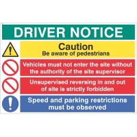 Driver Notice be Aware of Pedestrians - Unsupervised Reversing Forbidden - TESTTTTT!!!!! Driver Notice be Aware of Pedestrians - Unsupervised Reversing Forbidden - TESTTTTT!!!!!