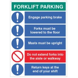 Forklift Parking Engage Brakes - Lower Forks - Return Keys - TESTTTTT!!!!! Forklift Parking Engage Brakes - Lower Forks - Return Keys - TESTTTTT!!!!!