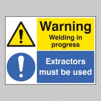 Warning - Welding in Progress - Extractors Must be Used - TESTTTTT!!!!! Warning - Welding in Progress - Extractors Must be Used - TESTTTTT!!!!!