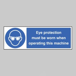 Eye Protection Must be Worn When Operating Machine - TESTTTTT!!!!! Eye Protection Must be Worn When Operating Machine - TESTTTTT!!!!!